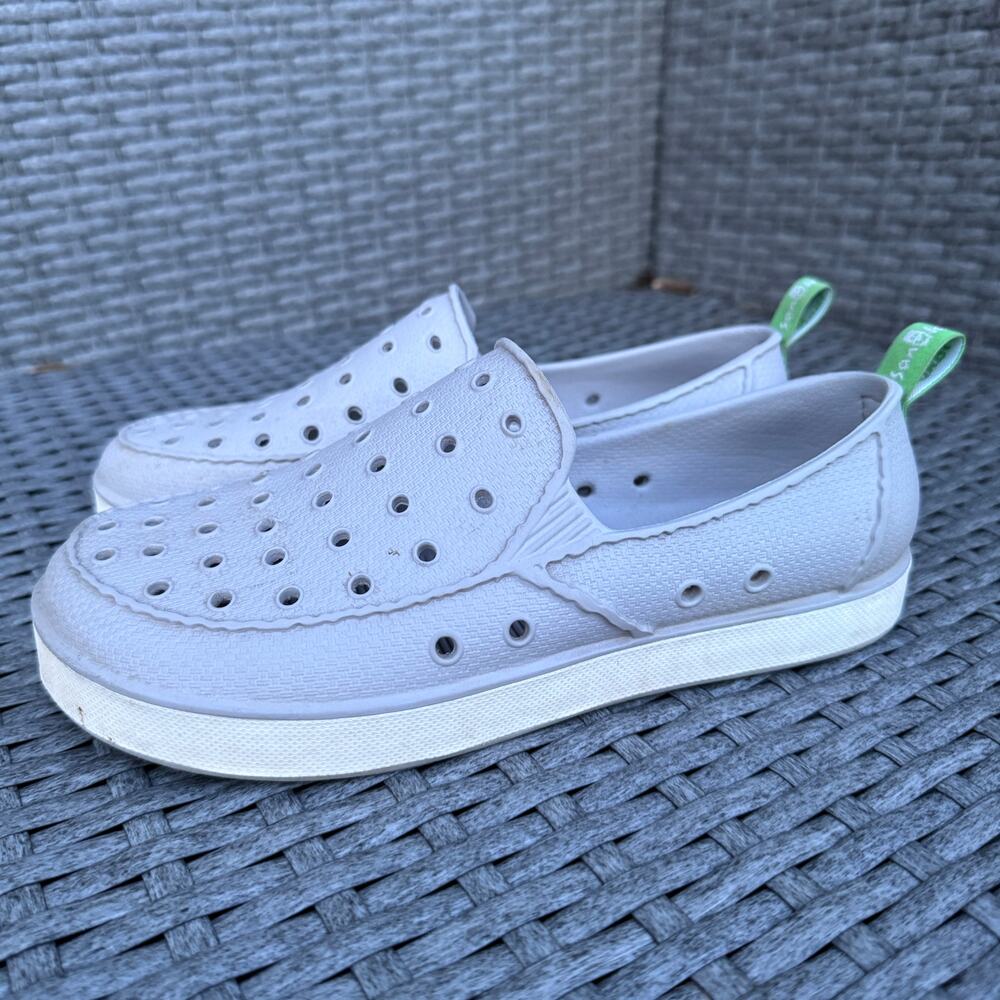 Sanuk Lil Walker Shoes Loafers Slip On Comfort Waterproof‎ Gray Kids Size 4